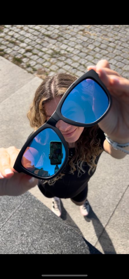 Overo sunglasses close-up